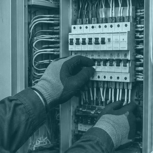 Electrical service at a circuit breaker panel